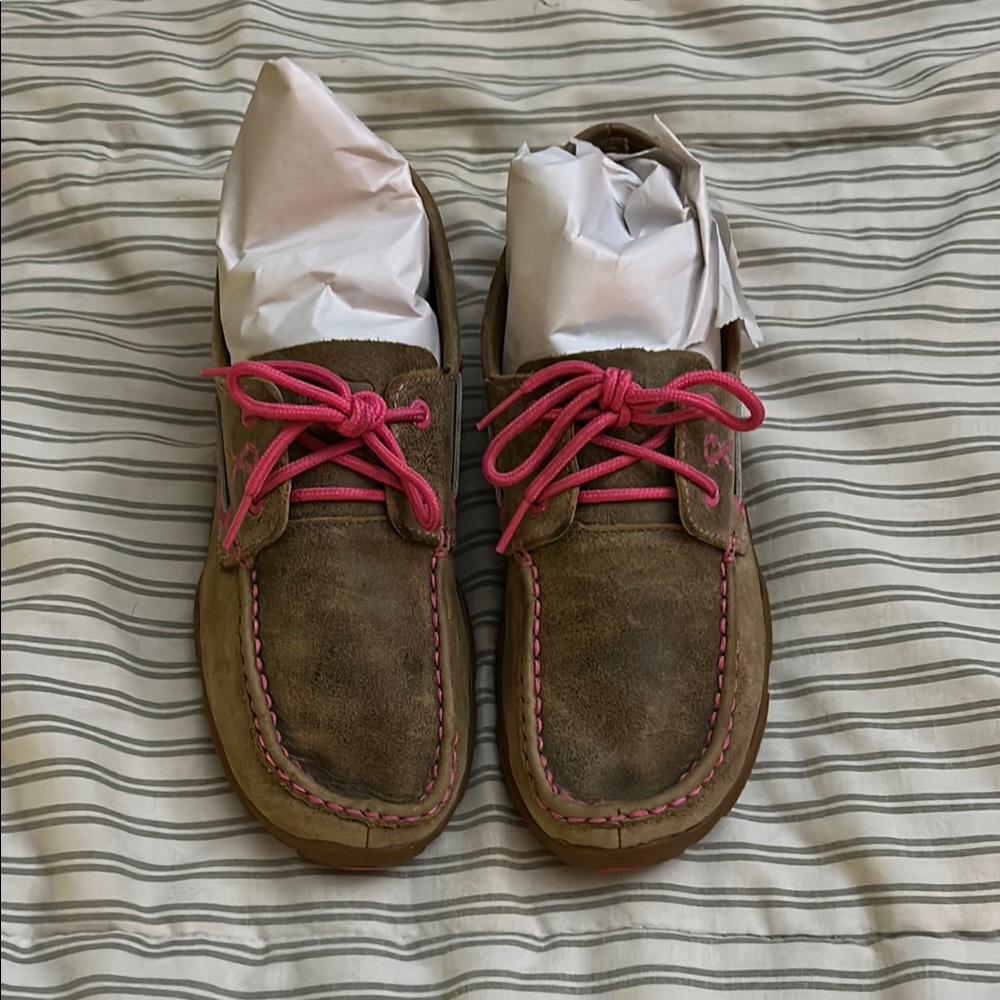 Ariat Breast Cancer Awareness Loafers